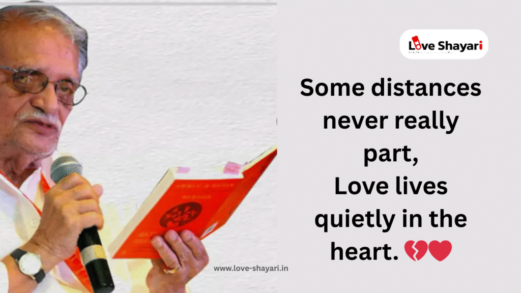 Gulzar Love Shayari in English